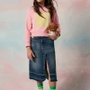 N°21 Gonna in denim effetto vissuto | Gonne