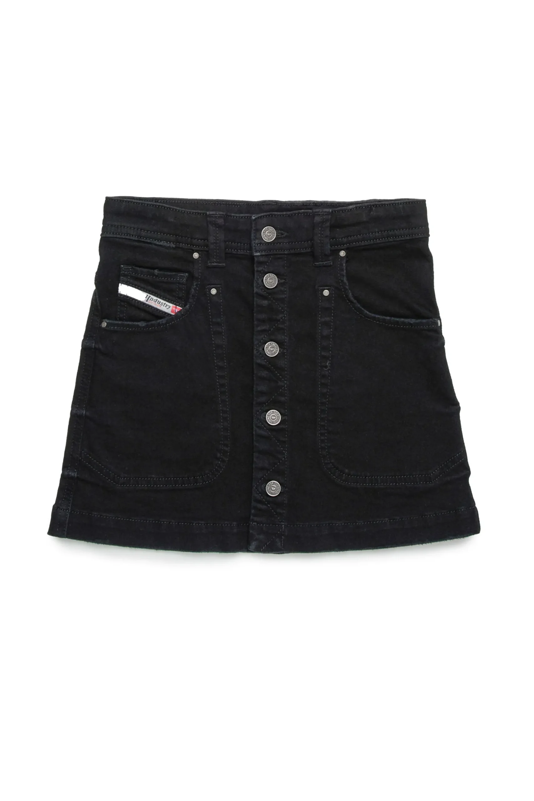 DIESEL Gonna in denim nero | Bambino Gonne | Denim-Mania