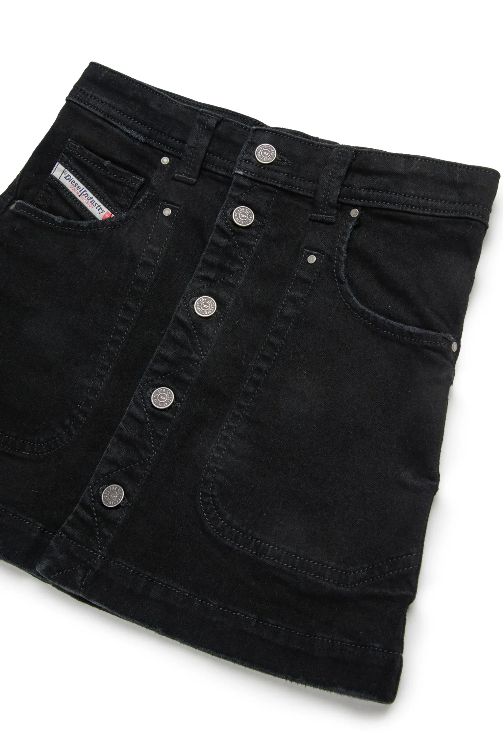 DIESEL Gonna in denim nero | Bambino Gonne | Denim-Mania