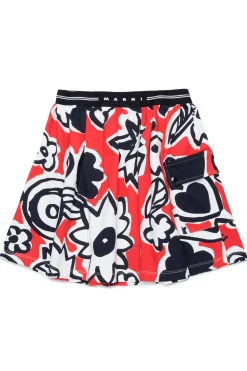 MARNI Gonna in felpa allover Blossom | Gonne