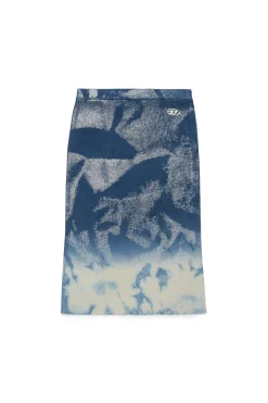 DIESEL Gonna in maglia effetto denim solarizzato | Gonne