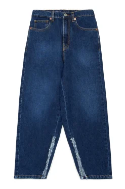 MM6 MAISON MARGIELA Jeans blu medio sfumato con splits | Bambino Jeans | Denim-Mania
