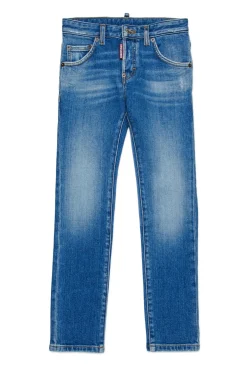 DSQUARED2 Jeans skinny blu medio con abrasioni - Cool Guy | Bambino Denim-Mania | Denim-Mania