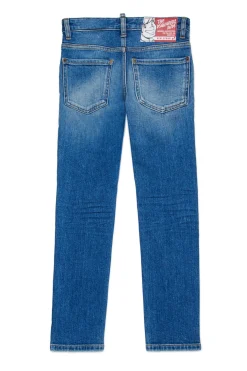 DSQUARED2 Jeans skinny blu medio con abrasioni - Cool Guy | Bambino Denim-Mania | Denim-Mania