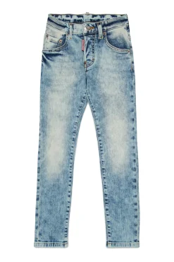 DSQUARED2 Jeans skinny effetto marmorizzato - Skater | Bambino Denim-Mania | Denim-Mania