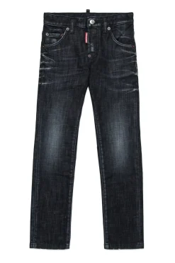 DSQUARED2 Jeans skinny nero sfumato - Cool Guy | Bambino Denim-Mania | Denim-Mania