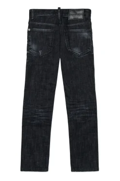 DSQUARED2 Jeans skinny nero sfumato - Cool Guy | Bambino Denim-Mania | Denim-Mania