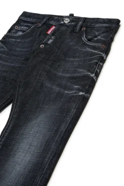 DSQUARED2 Jeans skinny nero sfumato - Cool Guy | Bambino Denim-Mania | Denim-Mania