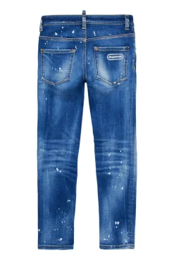 DSQUARED2 Jeans skinny sfumato con macchie - Skater | Bambino Denim-Mania | Denim-Mania