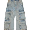 DIESEL Jeans straight cargo effetto dusty - D-Argjx | Bambino Jeans | Denim-Mania