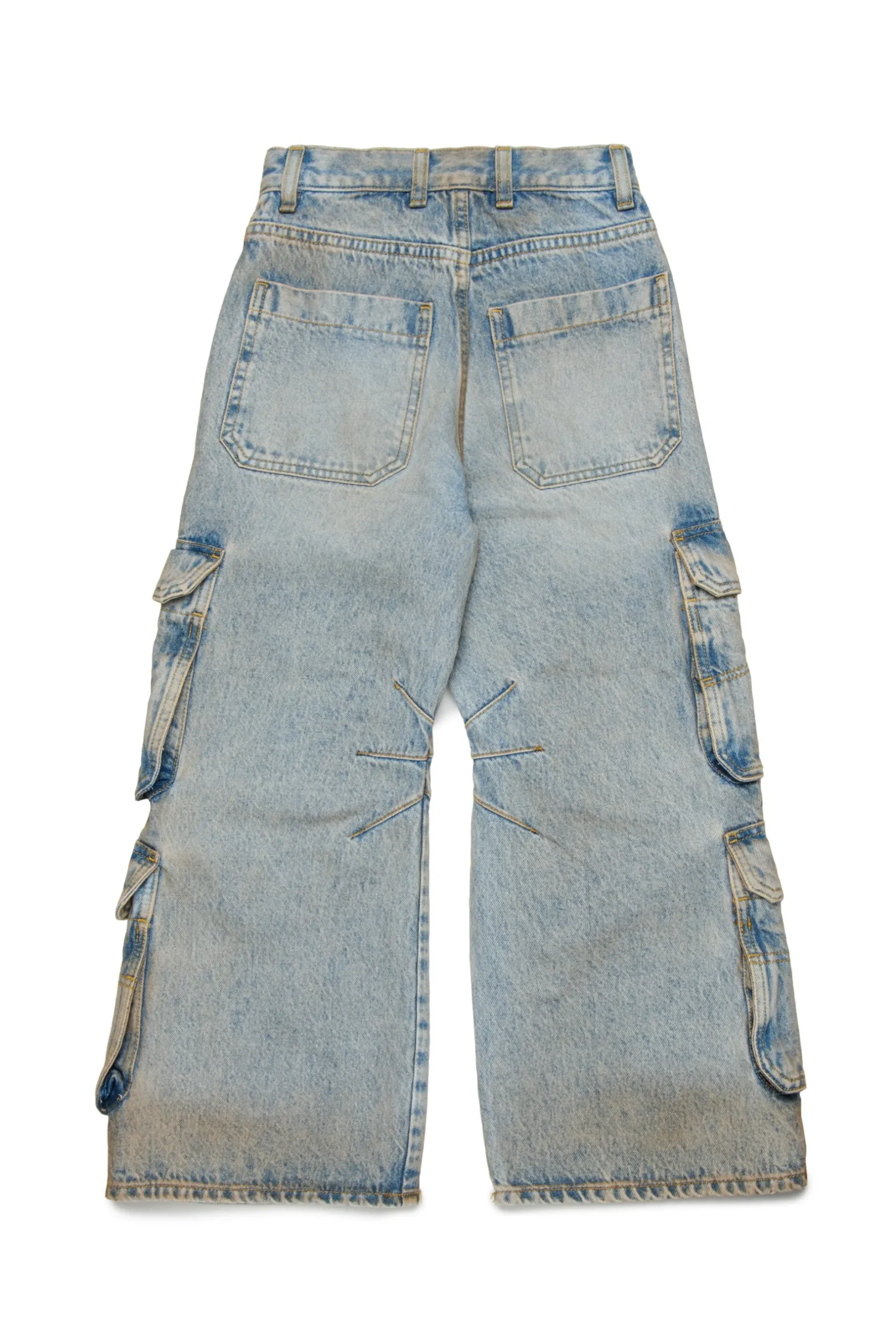 DIESEL Jeans straight cargo effetto dusty - D-Argjx | Bambino Jeans | Denim-Mania