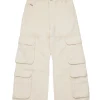 DIESEL Jeans straight cargo in misto lino - D-Argjx | Bambino Jeans | Denim-Mania