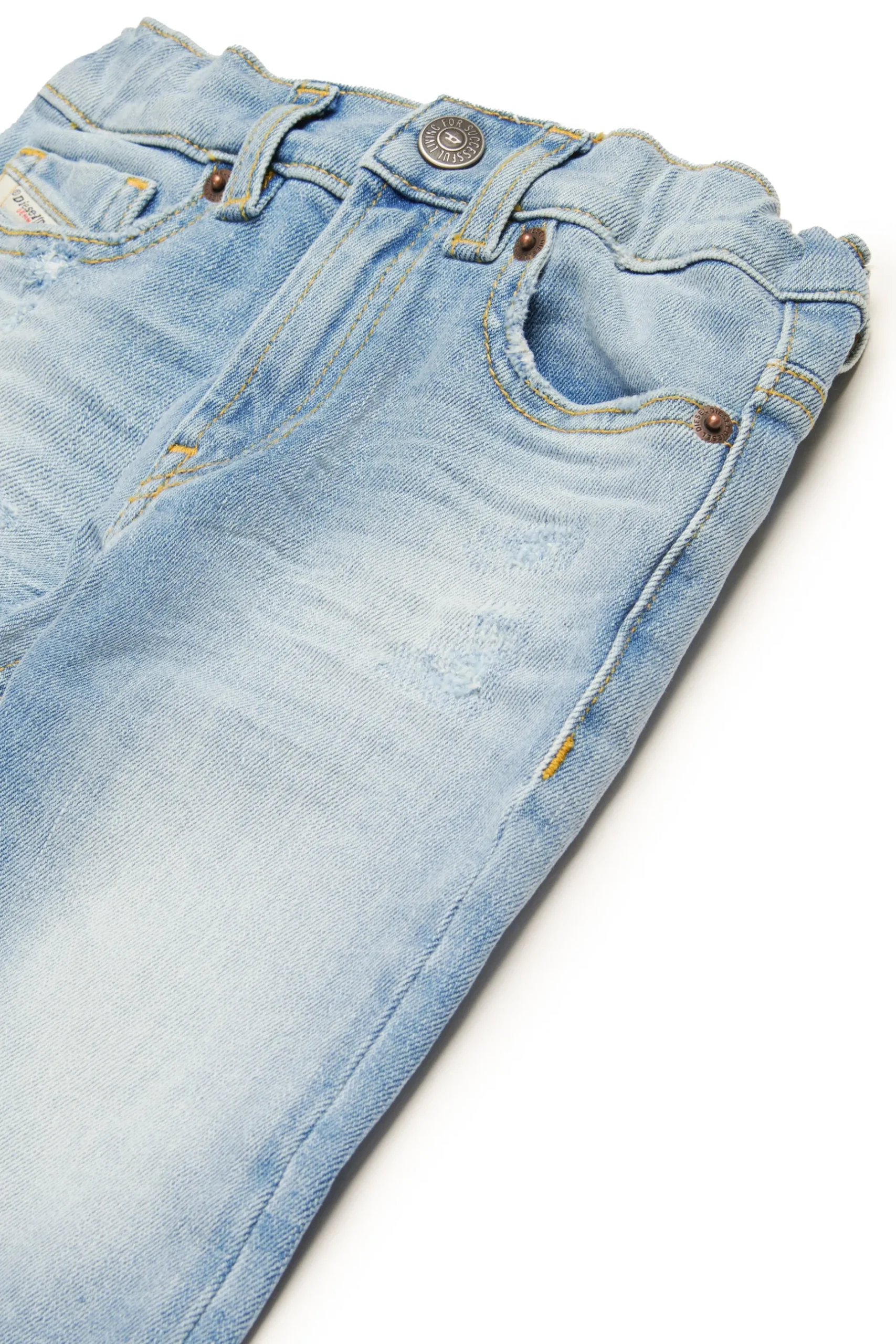 DIESEL Jeans straight chiaro con abrasioni - D-Jools-B | Bambino Jeans | Denim-Mania