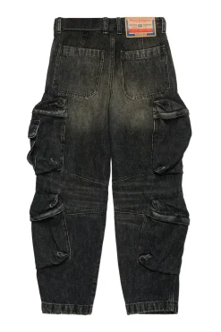 DIESEL Jeans straight nero sfumato - D-Fish | Bambino Denim-Mania | Denim-Mania