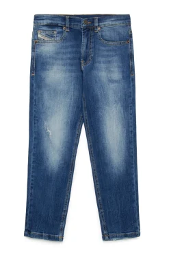DIESEL Jeans tapered blu medio con strappi - D-Lucas | Bambino Denim-Mania | Denim-Mania