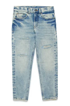 DIESEL Jeans tapered marmorizzato con strappi - D-Lucas | Bambino Denim-Mania | Denim-Mania