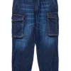 DSQUARED2 Jeans tapered scuro con tasche cargo | Bambino Denim-Mania | Denim-Mania