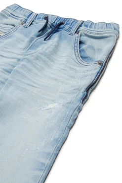 DIESEL JoggJeans® tapered chiaro con rotture - Krooley | Bambino Denim-Mania | Denim-Mania