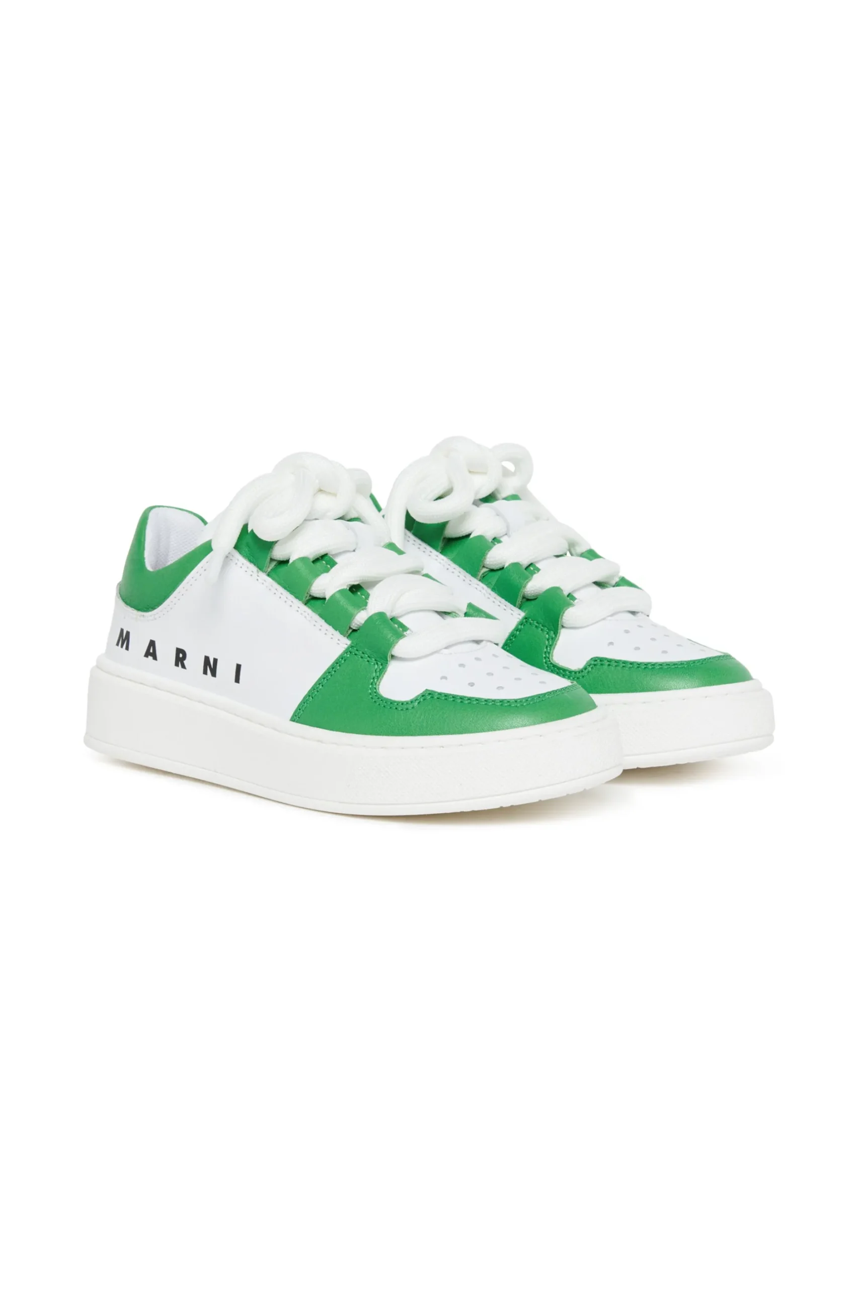 MARNI Leather low trainers colorblock | Bambino Sneakers | Sneakers