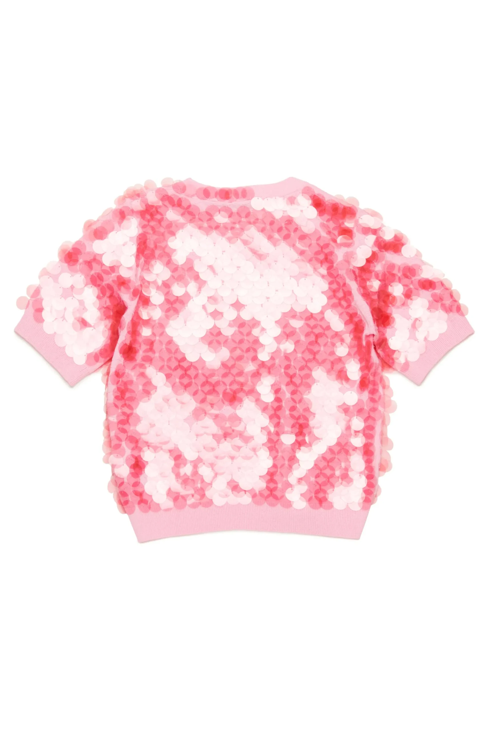 N°21 Maglia in cotone con maxi paillettes | Maglieria