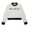 MARNI Maglione girocollo in misto lana-cashmere colorblock | Bambino Maglieria | Logomania
