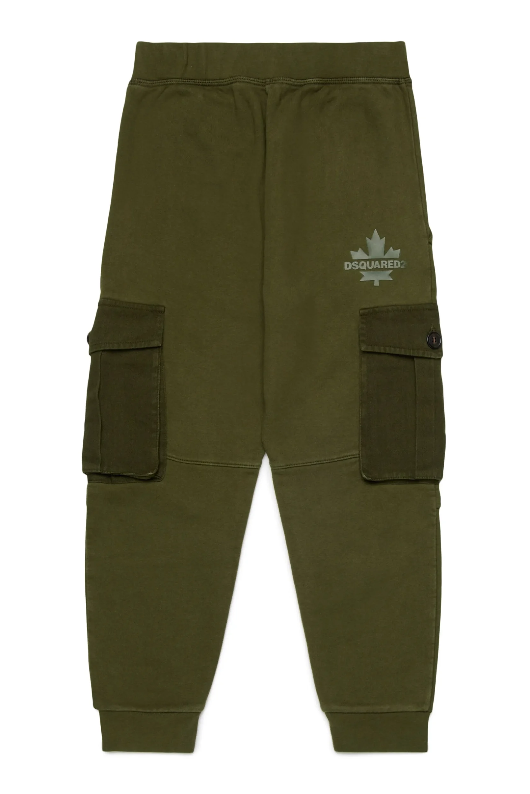 DSQUARED2 Pantaloni cargo in felpa con Maple Leaf | Bambino Pantaloni