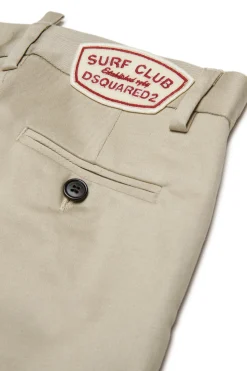 DSQUARED2 Pantaloni chino con Patch Surf Club | Bambino Pantaloni | Party Looks