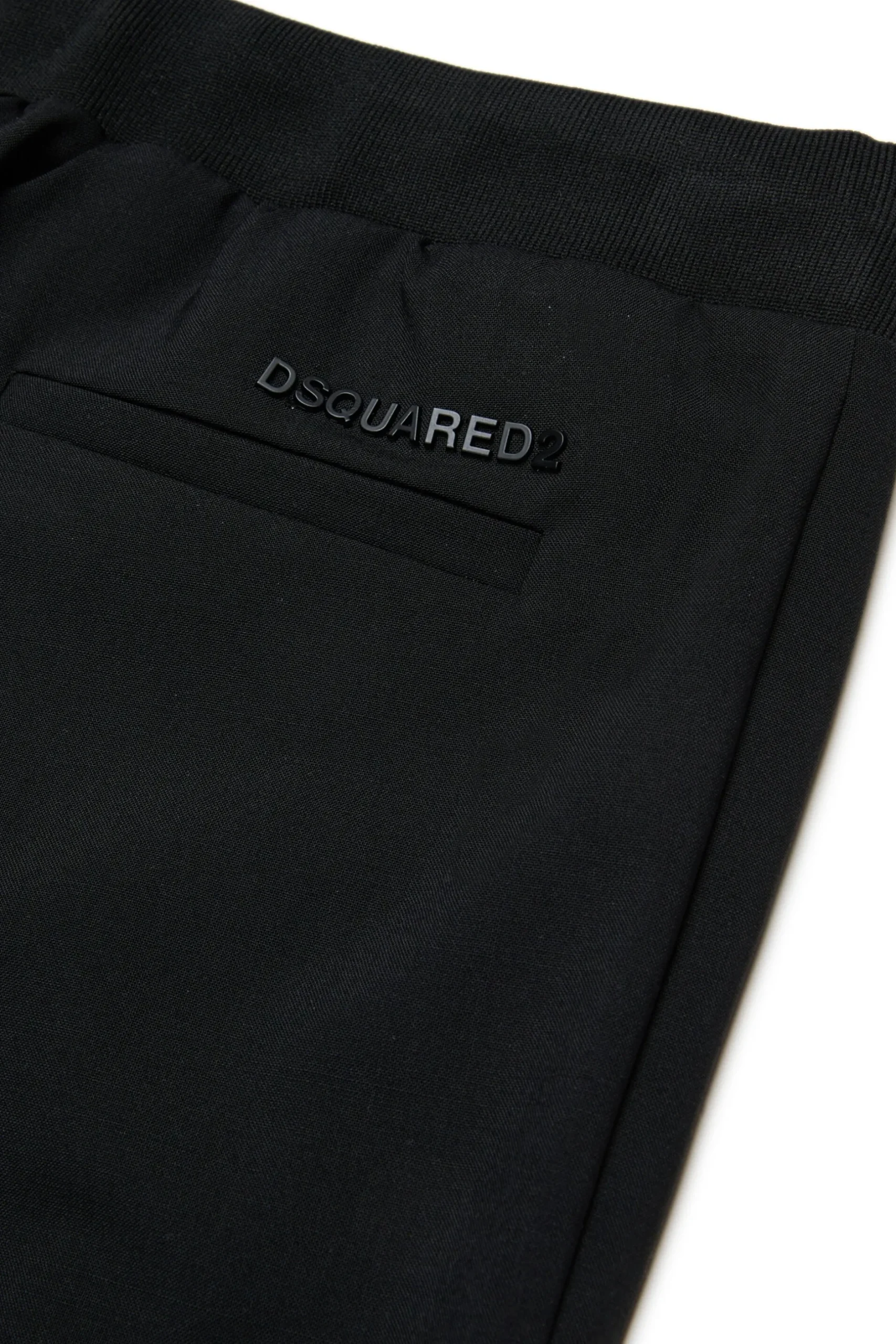 DSQUARED2 Pantaloni evening in fresco di lana e satin | Bambino Pantaloni | Pantaloni