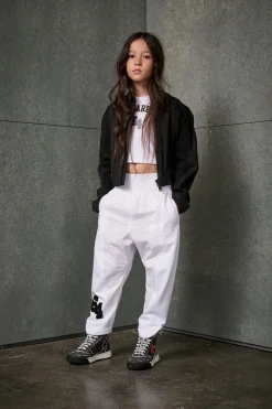 DSQUARED2 Pantaloni in cotone tecnico con logo | Pantaloni