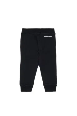 DSQUARED2 Pantaloni jogger in felpa con logo | Bambino Activewear | Activewear