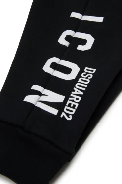 DSQUARED2 Pantaloni jogger in felpa con logo ICON | Bambino Activewear | Activewear