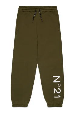 N°21 Pantaloni rosa in felpa con logo | Bambino Pantaloni | Activewear