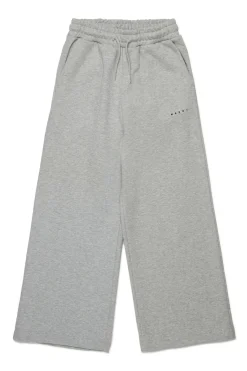 MARNI Pantaloni wide leg in felpa con logo | Bambino Pantaloni | Activewear