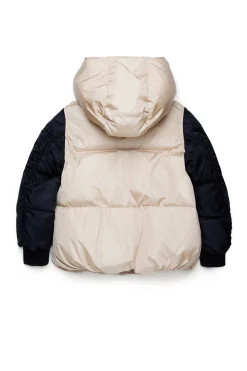 MM6 MAISON MARGIELA Piumino bicolor con maniche bomber | Bambino Giacche E Cappotti | Giacche E Cappotti
