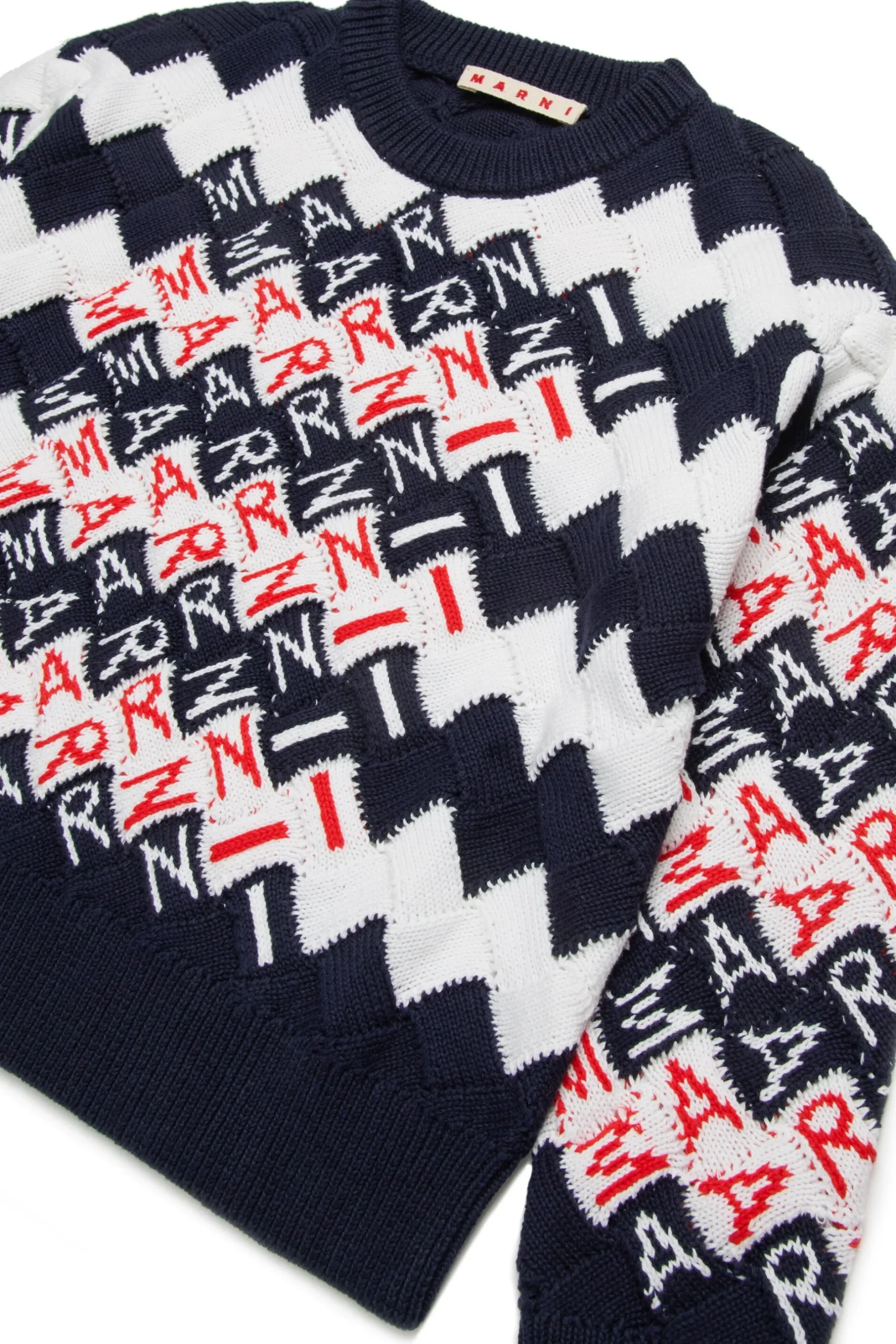 MARNI Pullover a trecce con motivo Promenade | Bambino Maglieria | Maglieria