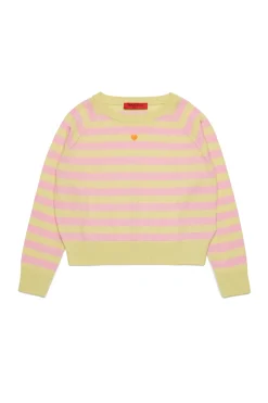 MAX&Co. Pullover girocollo in lana a righe | Maglieria