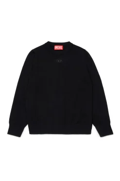 DIESEL Pullover in cotone con logo Oval D | Bambino Oval D By Diesel | Oval D By Diesel