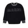 MARNI Pullover in cotone con patch Mended | Bambino Maglieria | Logomania