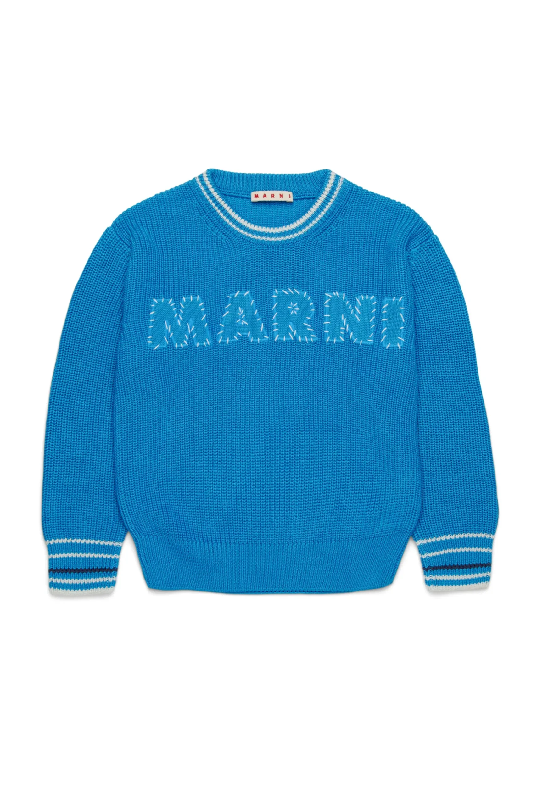 MARNI Pullover in cotone con patch Mended | Bambino Logomania | Logomania