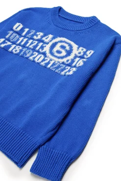 MM6 MAISON MARGIELA Pullover in maglia con Numeric logo | Bambino Maglieria | Logomania