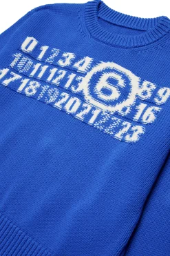 MM6 MAISON MARGIELA Pullover in maglia con Numeric logo | Bambino Maglieria | Logomania