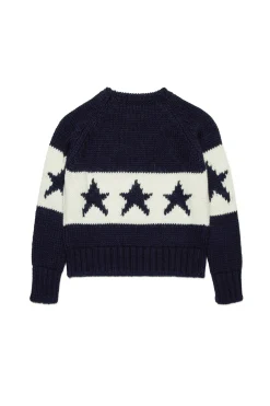 N°21 Pullover in misto alpaca con stelle | Bambino Maglieria
