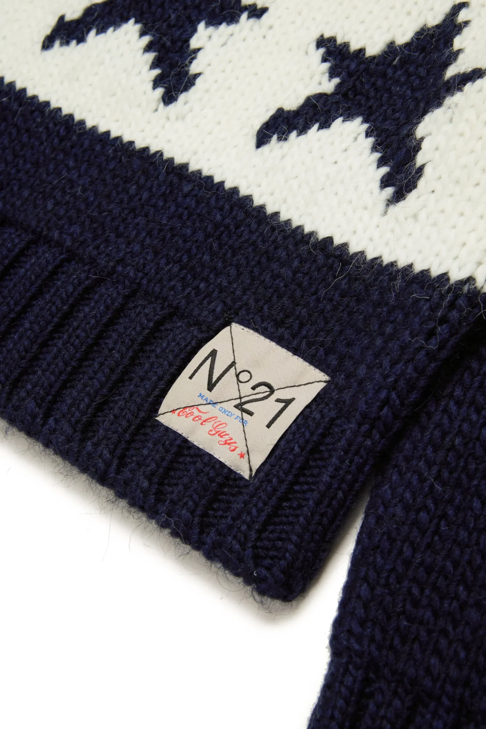 N°21 Pullover in misto alpaca con stelle | Bambino Maglieria