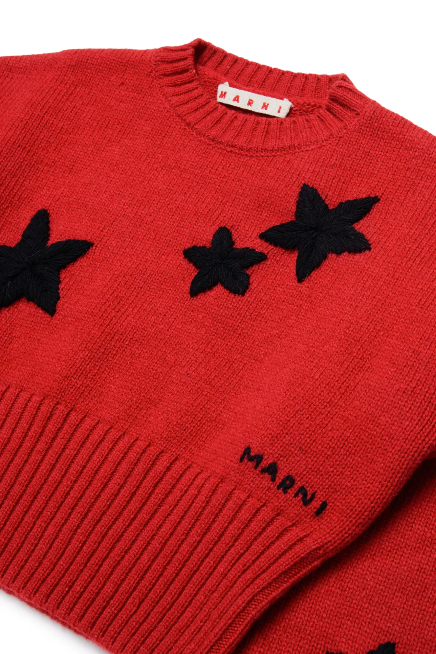 MARNI Pullover in misto lana con stelle | Maglieria