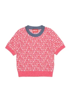 DIESEL Pullover manica corta allover monogram | Maglieria