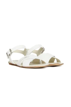 MM6 MAISON MARGIELA Sandali in pelle con Numeric logo | Sandali E Ciabatte | Ciabatte E Sandali