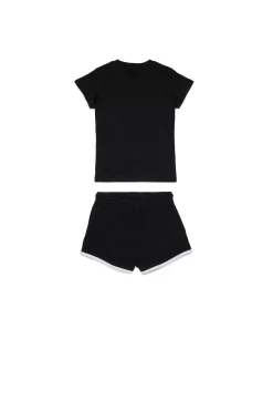 DIESEL Set t-shirt e shorts in jersey con logo | Tute