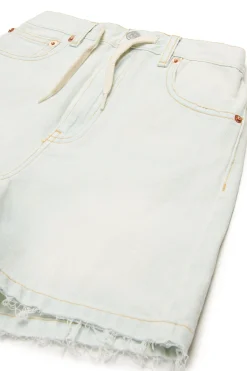 MM6 MAISON MARGIELA Shorts in denim chiaro effetto vissuto | Bambino Shorts | Denim-Mania