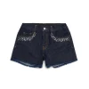 MARNI Shorts in denim scuro con rhinestones | Shorts