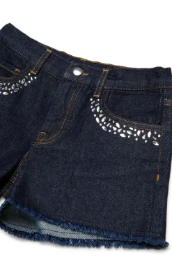 MARNI Shorts in denim scuro con rhinestones | Shorts
